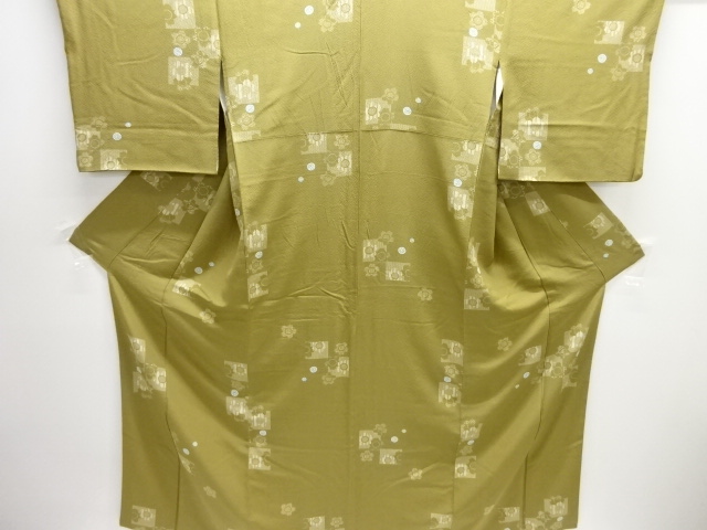 JAPANESE KIMONO / KOMON / SPIRAL & SAKURA